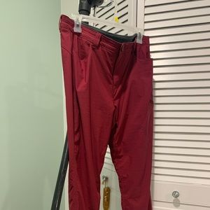 Women’s Eddie Bauer GuidePro Lined Pants size 12 Red color